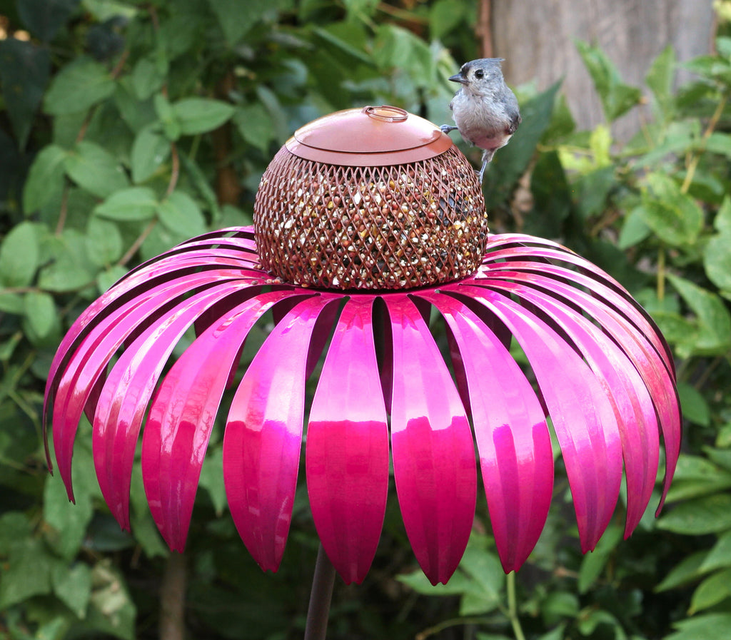 How To Create a Garden of Color, All Year Long, with Unique Statuary for You and Your Birds