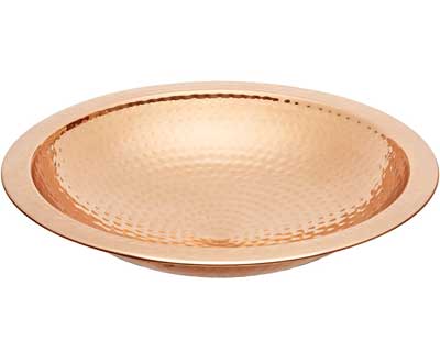 Add Vibrant Texture and Color to Your Bird Garden with Our Hammered Copper Finished Replacement Birdbath Bowl