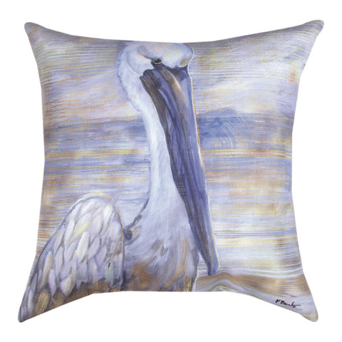Our Salty Pelican Indoor/Outdoor Throw Pillows comes as a set of 2 and great as a pillow or cushion.