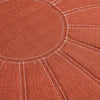 Up close look at the beautiful stitching that creates an upscale appearance on these ottomans.