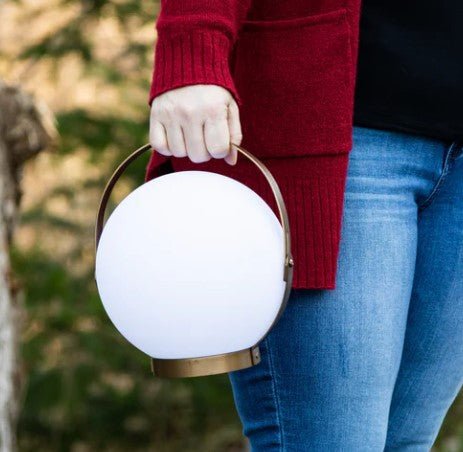 Portable and Rechargeable Indoor Outdoor LED Moon Lantern - inthegardenandmore.com