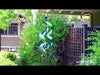 Our video will help you see the movement in this Cascading Ribbons Vertical Kinetic Wind Spinner