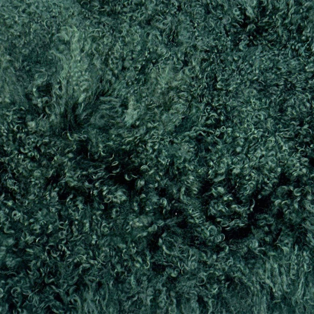 Tibetan/Mongolian Lamb Fur Stool – 18” (in 20+ colors) - inthegardenandmore.com