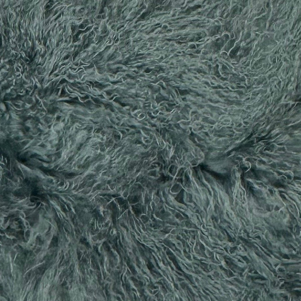 Tibetan/Mongolian Lamb Fur Stool – 18” (in 20+ colors) - inthegardenandmore.com