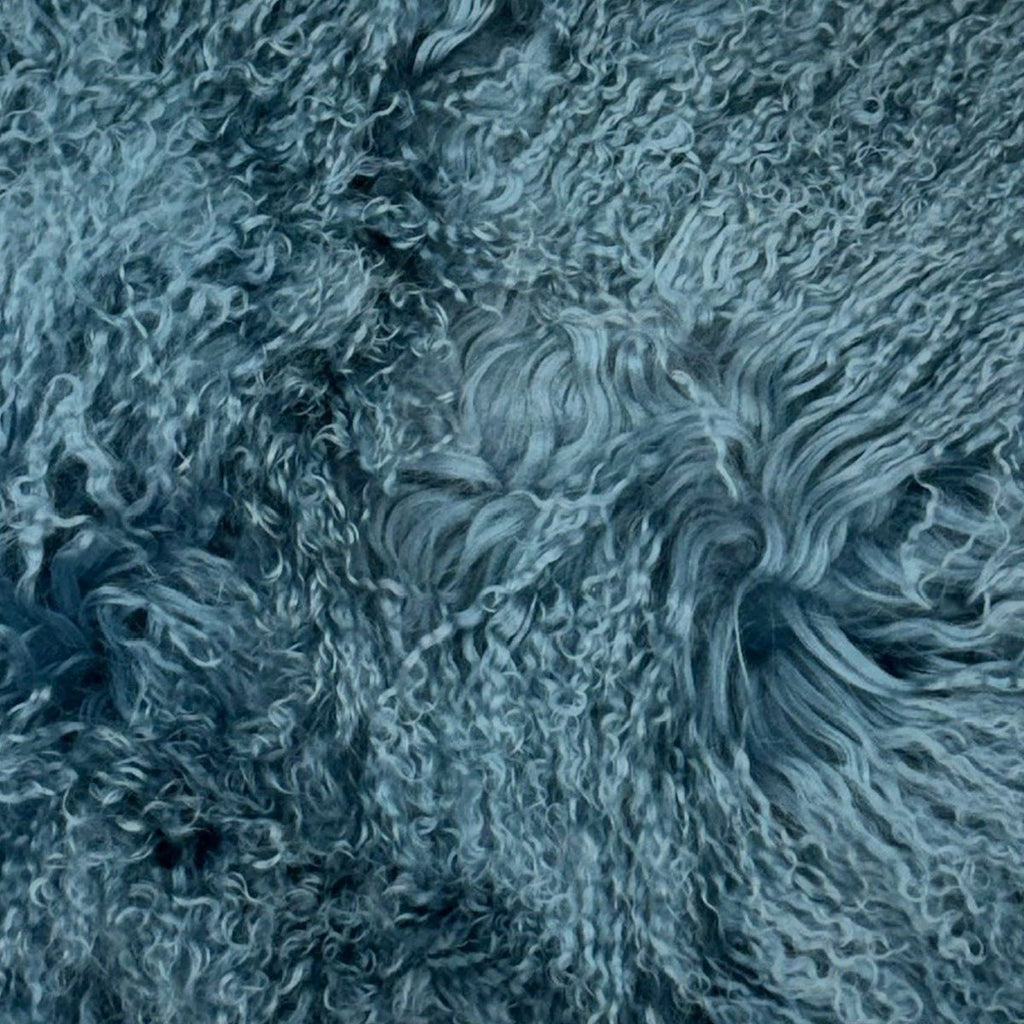 Tibetan/Mongolian Lamb Fur Stool – 18” (in 20+ colors) - inthegardenandmore.com