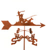 Combine function and yard art with our Fisherman and His Dog Rain Gauge Garden Stake Weathervane