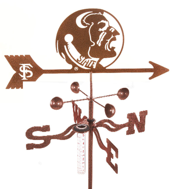 Show your team support with our Florida State Seminoles Collegiate Rain Gauge Garden Stake Weathervane