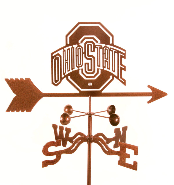 Show your team support with our Ohio State Collegiate Rain Gauge Garden Stake Weathervane
