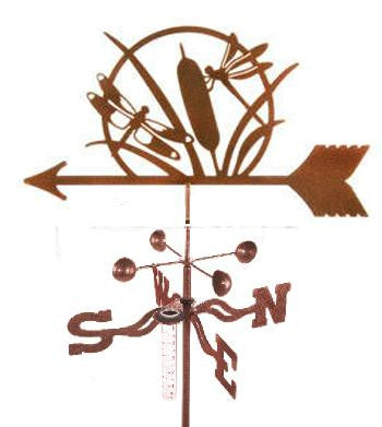Combine function and yard art with our Dragonfly Rain Gauge Garden Stake Weathervane