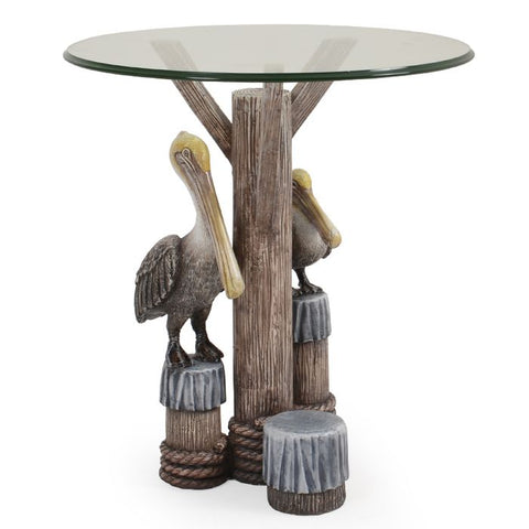 Entertain in style with our Pelican Indoor Outdoor Accent Side Table