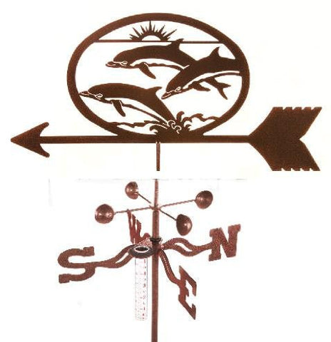 Coastal and Nautical Rain Gauge Weathervanes - inthegardenandmore.com