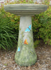 Our Butterflies Handcrafted Clay Birdbath Set is beautifully handcrafted and painted in the USA