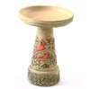 Our Cardinal Handcrafted Clay Birdbath Set is beautifully handcrafted and painted in the USA