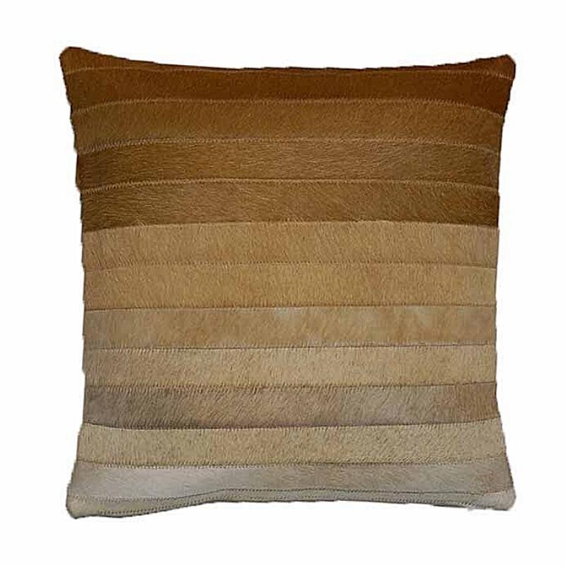 Our 18” Gradient Beige Cowhide Reversible Throw Pillows With Down Filled Insert   are beautiful accent pillows for any room in your home