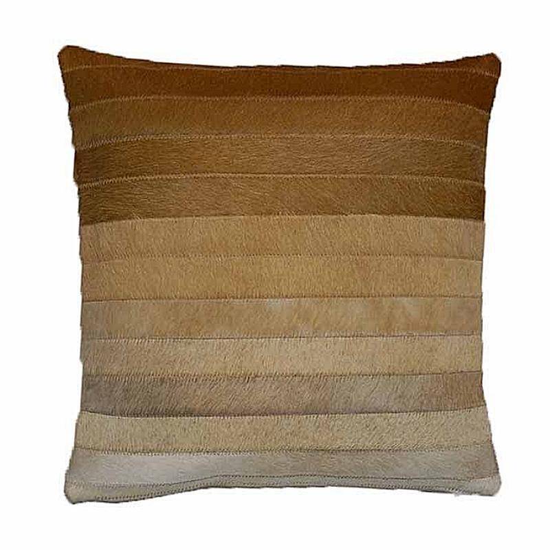 Our 22" Gradient Beige Cowhide Reversible Throw Pillows With Down Filled Insert   are beautiful accent pillows for any room in your home