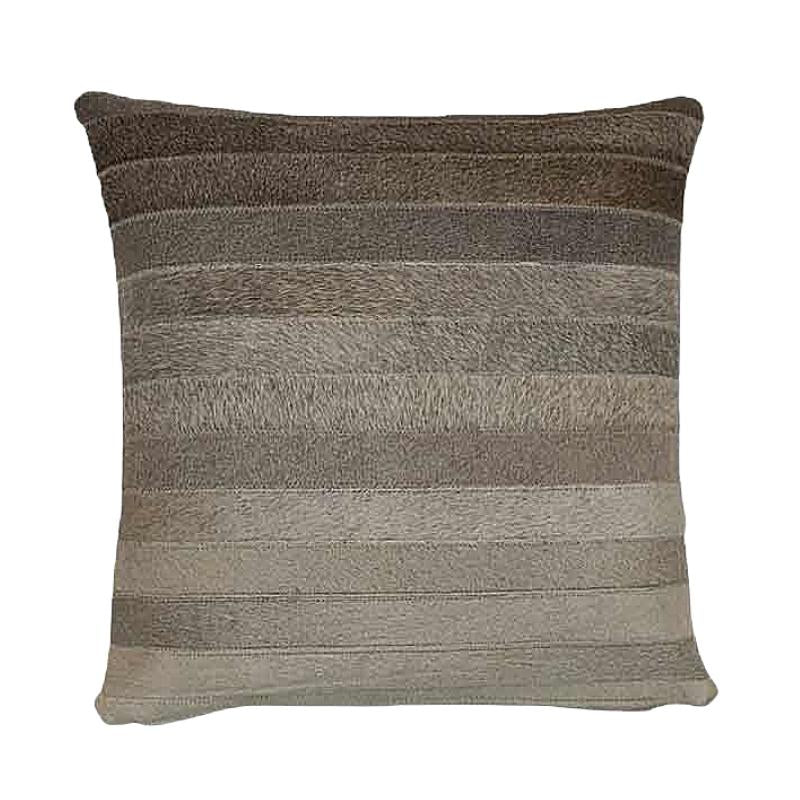 Our 18” Gradient Grey Cowhide Reversible Throw Pillows With Down Filled Insert   are beautiful accent pillows for any room in your home
