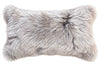 Our grey colored New Zealand sheepskin  pillow is soft and and cozy for any room in  your home. 