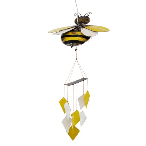 Our Honey Bee Sandals Repurposed Metal Wind Chime is handcrafted from reclaimed and repurposed steel oil drums. Each handcrafted oil drum chime is truly a work of art, allowing each one to be slightly different from the other… unique one of a kind creations. Great gift idea for men and women