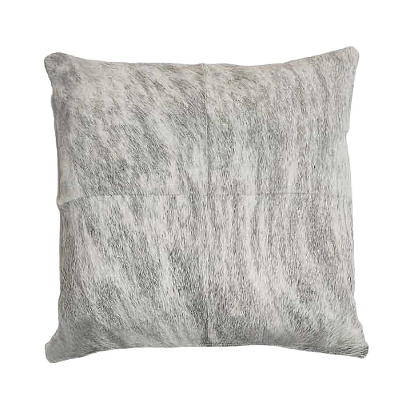 Our Light Grey Brindle Cowhide Reversible Throw Pillows With Down Filled Insert are beautiful accent pillows for any room in your home is available in 18" and 22" sizes