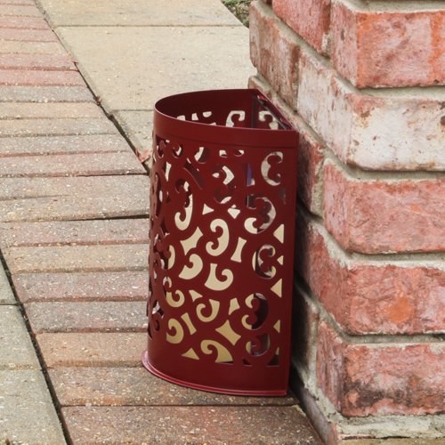 Our Rusty Red Etched Metal Indoor/Outdoor Wall Sconce Lanterns with Flameless Candles are sold as a set of 2. They can be used individually or together to light up a space that reflects and creates interesting patterns with light and shadows