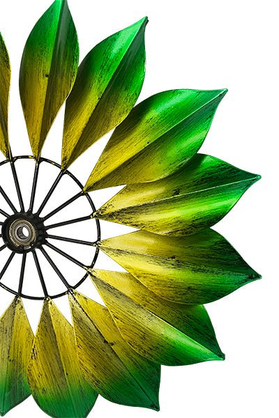Blue and Green Monterey Waters Kinetic Wind Spinner - 93"H - inthegardenandmore.com