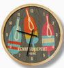 Buoys Rustic Casual Wall Clock - Can Be Personalized - inthegardenandmore.com