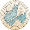 Buzzards Bay Custom Laser Cut Wood Nautical Cribbage Board - inthegardenandmore.com