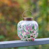 Cabin Solar Lantern 8" Handblown Glass - inthegardenandmore.com