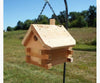 Cedar Log Cabin Hanging Wren Birdhouse - inthegardenandmore.com