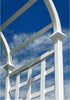 Eden’s Garden White Vinyl Arbor - inthegardenandmore.com