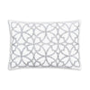 Embellished Ivory Velvet and Silver Embroidered Throw Pillows - inthegardenandmore.com