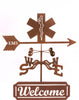 EMS Rain Gauge Weathervane and Welcome Sign - inthegardenandmore.com