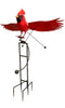 Giant Cardinal Rocking and Flying Garden Stake Statuary - inthegardenandmore.com