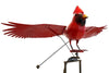 Giant Cardinal Rocking and Flying Garden Stake Statuary - inthegardenandmore.com