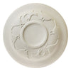 Glazed Off White and Cobalt Blue Ceramic Birdbath - inthegardenandmore.com
