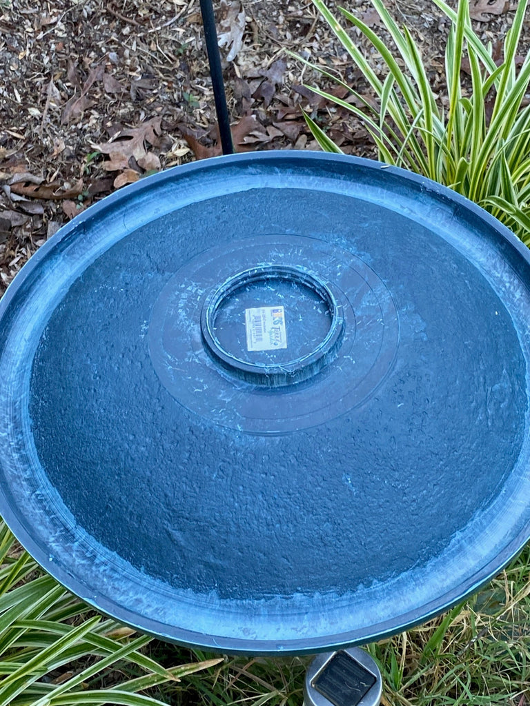 Grass Green Fiber Clay Replacement Birdbath Top - inthegardenandmore.com