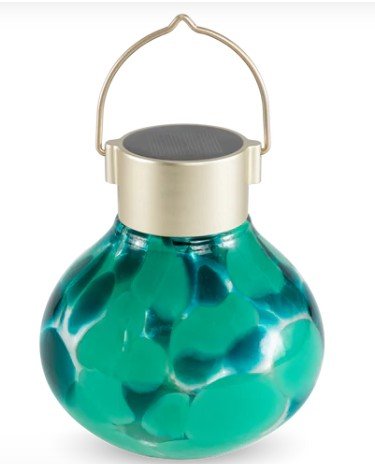 Hand Blown Glass Solar Tea Lanterns - inthegardenandmore.com
