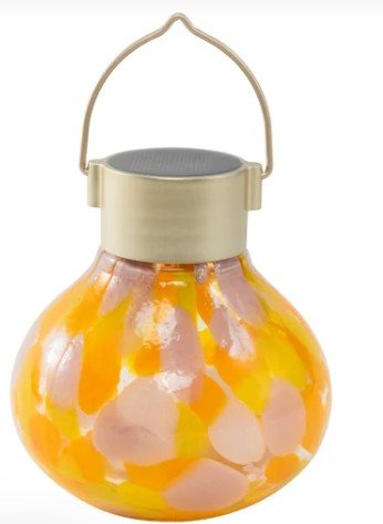 Hand Blown Glass Solar Tea Lanterns - inthegardenandmore.com
