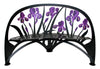 Iris Blooms Handcrafted Metal Garden Bench - inthegardenandmore.com