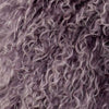 Mauve colored Tibetan/Mongolian Lamb Fur Stool – 18” (in 20+ colors) - inthegardenandmore.com