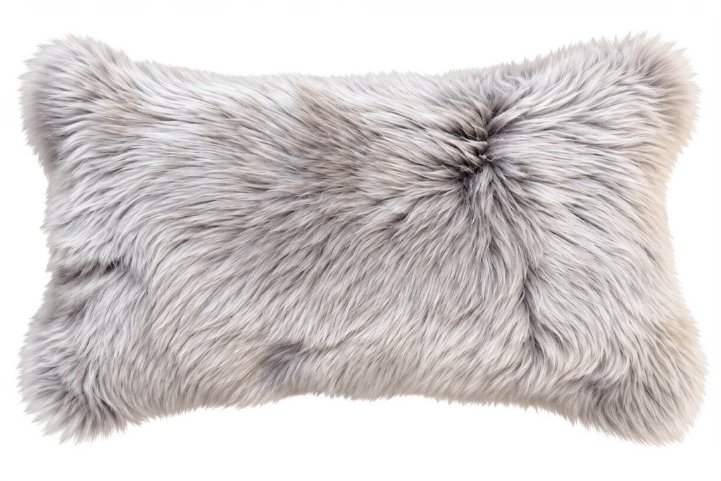 New Zealand Sheepskin Lumbar Throw Pillows – 12" x 20" - inthegardenandmore.com