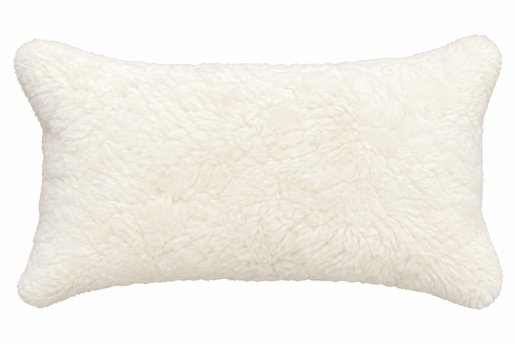 New Zealand Sheepskin Lumbar Throw Pillows – 12" x 20" - inthegardenandmore.com