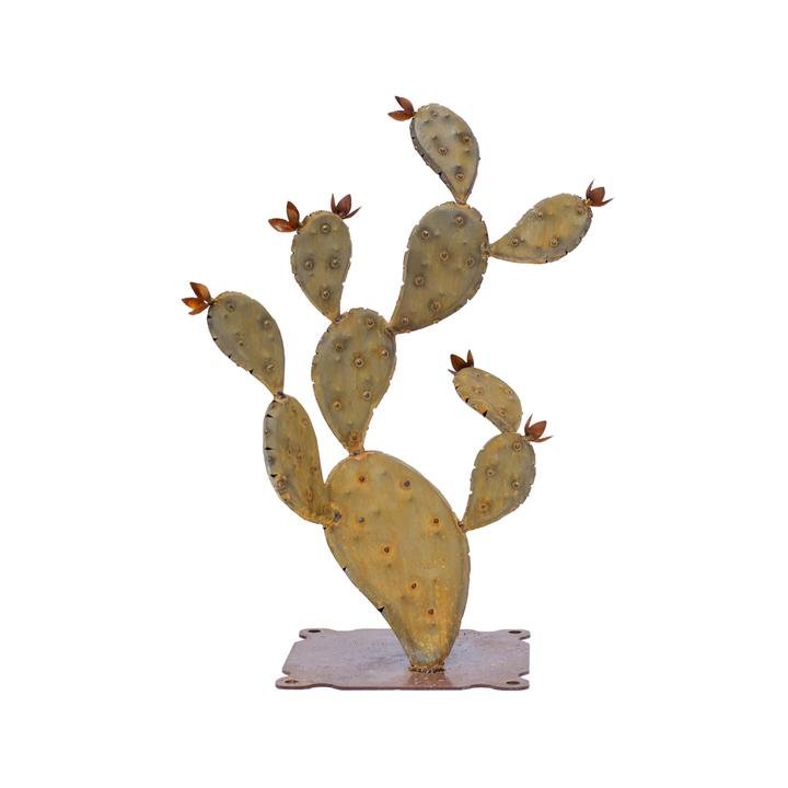 prickly pear metal cactus Prickly Pear Cactus Metal Yard Art Sculptures