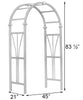 Pristine White Royal Dublin Vinyl Arbor - inthegardenandmore.com