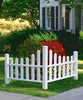 Pristine White Vinyl Country Corner Picket Fence - inthegardenandmore.com