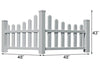 Pristine White Vinyl Country Corner Picket Fence - inthegardenandmore.com