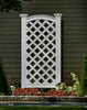 Pristine White Vinyl Lattice Privacy Screen - inthegardenandmore.com