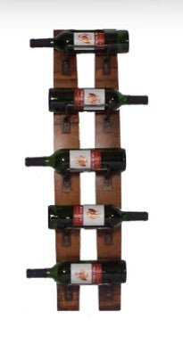 Recycled and Repurposed Wine Staves Wine Rack - inthegardenandmore.com