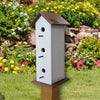 Recycled Plastic Lumber Triple Wren Songbird House – Vertical – Amish Made in the USA - inthegardenandmore.com