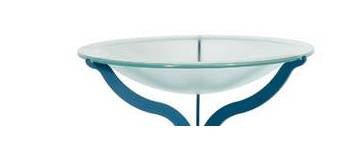 Replacement Frosted Glass Birdbath Bowl Top - inthegardenandmore.com